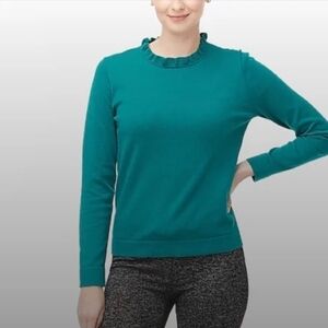 J. Crew • Ruffle Neckline Sweater